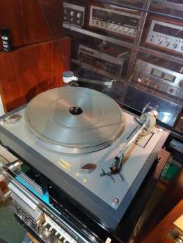 Preview: THORENS Phonograph S  Sondermodell in grau 80ger Jahre mit Ortofon 12